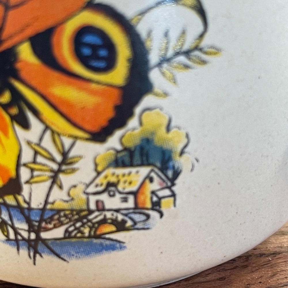 Vintage Viking stoneware Butterfly Set of‎ 2 Coffee Mugs Made in Korea - Picture 4 of 10
